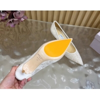 Purchase Jimmy Choo Romy Pumps 6.5cm in Lace Mesh Apricot 1210098