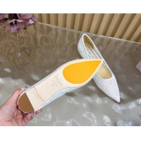 Good Quality Jimmy Choo Romy Ballerinas Flat in Lace Mesh White 1210101