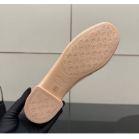 Trendy Design Jimmy Choo Mesh and Strass Mary Janes Ballerinas Flat with Pearl Bow Beige JC121001 1210121