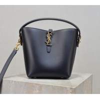 Buy Discount Saint Laurent Le 37 Small Bucket bag in Shiny Leather 749036 Navy Blue 2026