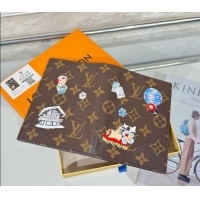 Big Discount Louis Vuitton Passport Cover Vivienne/Monogram Blue Frost M15320 2026