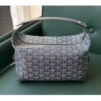 Top Design Goyard Bowling 25 Toiletry Bag With Strap 020216 Grey 2025