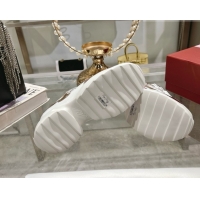 Best Product Roger Vivier Viv' on the Run Sneakers in Leather & Mesh with Strass Buckle 07 White/Pink 5112217 2026