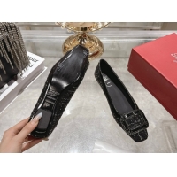 Good Product Roger Vivier Belle Vivier Ballerinas Flat in Fabric and Sequins Black RV121103 1211120 2026