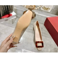 Luxurious Roger Vivier Belle Vivier Pumps 4.5cm in Suede and Tortoiseshell Printed Buckle Grey RV121105 1211130 2026