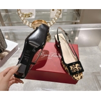 Best Product Roger Vivier Belle Vivier Slingbacks Pump 4.5cm in Leopard Print Pony Hair Beige/Black RV121106 1211136 202