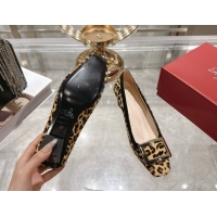Good Quality Roger Vivier Belle Vivier Pumps 4.5cm in Leopard Print Pony Hair Beige/Black RV121106 1211138 2026