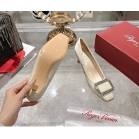 Cheap Price Roger Vivier Trompette Pumps 7cm in Satin and Strass Buckle Fuchsia RV121201 White 2026