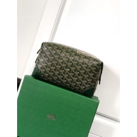 Grade Promotional Goyard Boeing 25 Travel Toilet Bag G8741 Dark Green