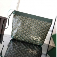 Luxury Discount Goyard Original Conti Clutch Bag 8811 Dark Green