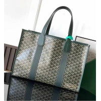 Best Quality Goyard Villette Jacquard Tote Bag GM G8113 Dark Green