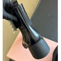 Pretty Style Roger Vivier Viv' Rangers Chelsea Booties 6cm in Shiny Leather with Strass Buckle Black RV121204 1212025 20