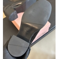 Good Quality Roger Vivier Viv' Rangers Chelsea Booties 6cm in Shiny Leather with Metal Buckle Black RV121204 1212027 202