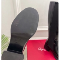 Low Price Roger Vivier Viv' Rangers High Boots 6cm in Patent Leather with Strass Buckle Black 2025 RV121204 1212028 2026