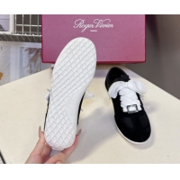 Luxurious Roger Vivier Viv Low Sneakers in Suede and Fabric RV121209 Black 2026