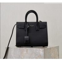 Inexpensive Saint Laurent Sac De Jour Nano Tote bag in Grained Calfskin 717440 Black 2026