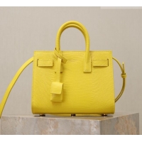 Famous Brand Saint Laurent Sac De Jour Nano Tote bag in Lizard Calfskin 717440 Yellow 2026
