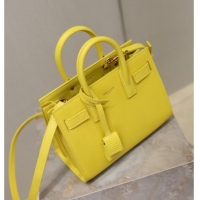 Famous Brand Saint Laurent Sac De Jour Nano Tote bag in Lizard Calfskin 717440 Yellow 2026