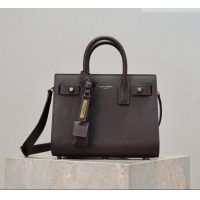 Famous Brand Saint Laurent Sac De Jour Nano Tote bag in Grained Calfskin 717440 Coffee 2026