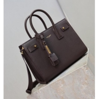 Promotional Saint Laurent Sac De Jour Baby Tote bag in Grained Leather 421863/477477 Coffee 2026