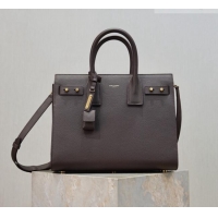 Best Price Saint Laurent Sac De Jour Small Tote bag in Grained Leather 378299 Coffee 2026