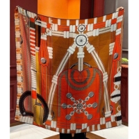 Luxury Discount Hermes Cashmere & Silk Shawl 140x140cm Scarf H11201 Brown 2026