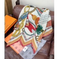 Affordable Price Hermes Cashmere & Silk Shawl Scarf 135x136cm H11204 Beige/Orange 2026