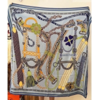 New Fashion Hermes Cashmere & Silk Shawl Scarf 135x136cm H11206 Blue 2026