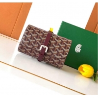 Buy Discount Goyard Voyage Double Watch Box 8963 Burgundy