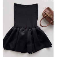 ​Buy Inexpensive Miu Miu Knit and Silk Dress MM011301 Black 2026