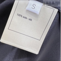 Luxury Discount Miu Miu Silk Shirt with Lace Trim MM011306 Black 2026