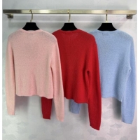 Famous Brand Miu Miu Wool Mohair Cardigan MM011308 Pink 2026