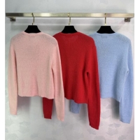 Good Taste Miu Miu Wool Mohair Cardigan MM011308 Red 2026