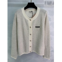 ​Modern Classic Miu Miu Sequins Cardigan MM011309 Grey 2026