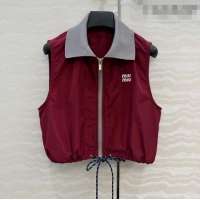 Reasonable Price Miu Miu Vest MM011322 Red 2026
