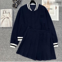 Best Product Miu Miu Jacket and Skirt Set MM011323 Blue 2026