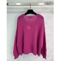 Top Quality Loewe Wool Mohair Sweater LW011301 Pink 2026