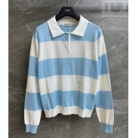 Good Quality Dior Striped Polo Shirt DR011305 White/Blue 2026
