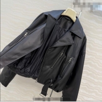 Top Grade Loewe Sheepskin Leather Down Jacket LW011304 Black 2026