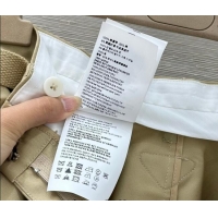 Luxury Cheap Prada Cotton Skirt PR011306 Beige 2026