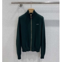 ​Promotional Miu Miu Cashmere Zipped Cardigan M011409 Green 2026
