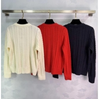 Super Quality Chanel Wool Cardigan with Pearls CH011304 Red 2026