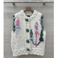 Fashion Discount Chanel Cashmere Vest CH011423 Beige/Green 2026