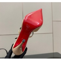 Top Grade Christian Louboutin Patent Leather Pumps with Trible Straps Nude CL120902 1209114 2026