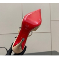 Best Product Christian Louboutin Patent Leather Pumps with Trible Straps CL120902 Nude 2026