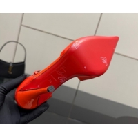 Purchase Christian Louboutin Miss Ziggyta Heel Pumps 10cm with Strap in Patent Leather 1209130 Red 2026