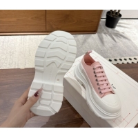 Low Cost Alexander McQueen Tread Slick Canvas Lace Up Sneakers 5cm 208005 Pink 2026