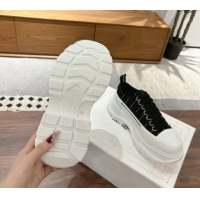 Sophisticated Alexander McQueen Tread Slick Canvas Lace Up Sneakers 5cm 208005 Black 2026