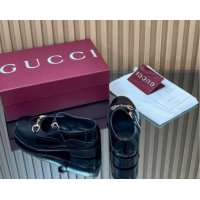 Best Price Gucci Shiny Calf Leather Mary Janes Pumps 3.5cm with Horsebit 847769 Black 2026