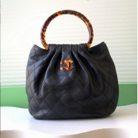 Buy Discount Chanel Original Lambskin Small Hobo Bag AS6022 Black 2025